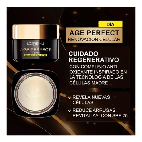 Loreal(R) Age Perfect Cell Renewal 50ml Spf 25 | Antiarrugas - Image 2