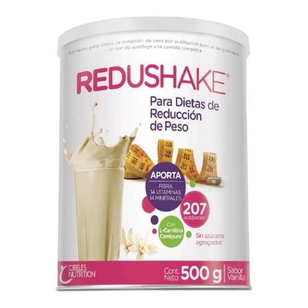 Redushake Batido Para Bajar De Peso 500gr Sabor Vainilla