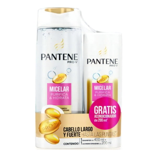 Pantene Micelar Shampoo 400ml+acondicionador 200ml