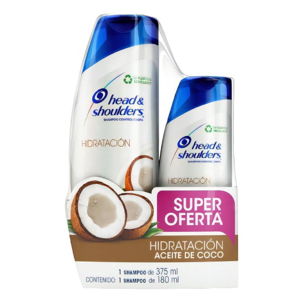 Shampoo Sólido Head & Shoulders Shampoo Control Caspa Aceite De Coco Anticaspa De Coco En Botella Por 1 Unidad