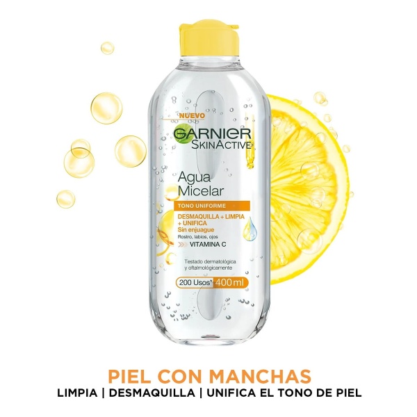 Agua Micelar Express Aclara Garnier Con Vit C 400ml - Imagen 2