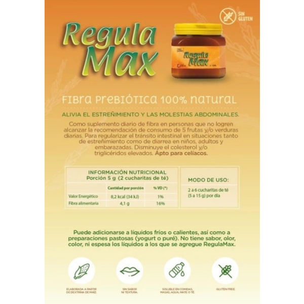 Regulamax Fibra Regula Tránsito Intestinal Cibeles - 100 Grs - Imagen 2