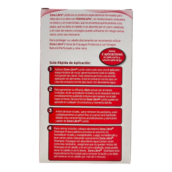 Zona Libre Loción De Piojos Y Liendres 60ml - Imagen 2