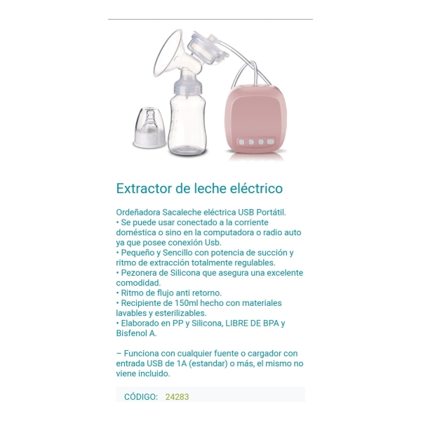 Ordeñador Electrico Sacaleche Inalambrico - Imagen 2