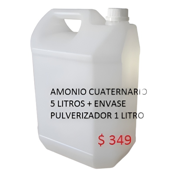 Amonio Cuaternario 5 Litros + Envase Con Pulverizador 1l - Image 2