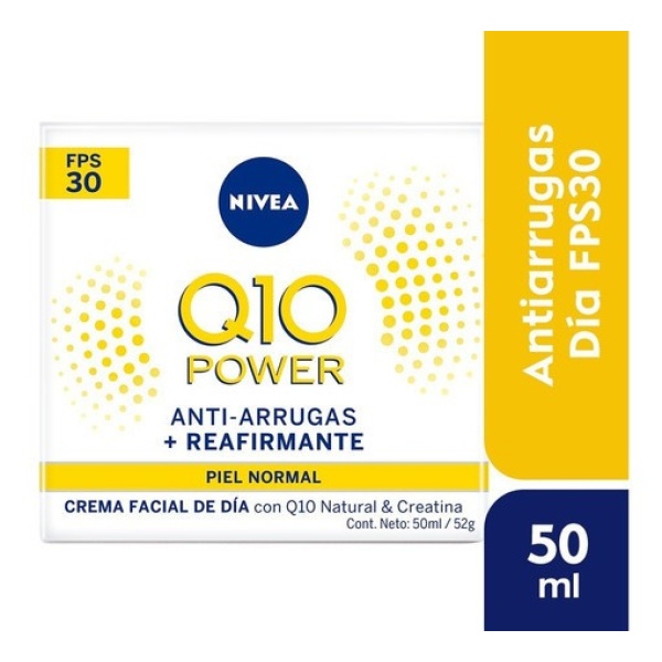 Crema Facial Antiedad De Día Nivea Q10 Power Fps 30 50 Ml Tipo De Piel Todo Tipo De Piel