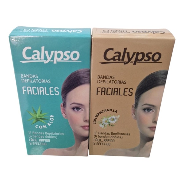 Bandas Depilatorias Faciales Calypso Aloe O Manzanilla