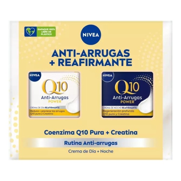 Pack Rutina Nivea Q10 Anti-arrugas Día 50ml + Noche 50ml Tipo De Piel Normal