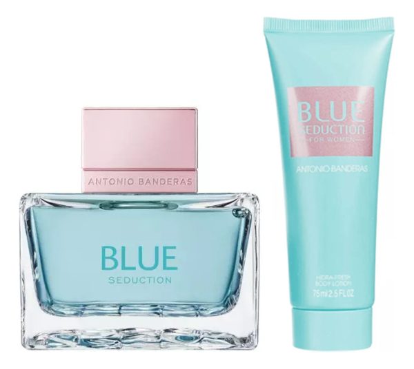 Set Perfume Blue Seduction Women 50ml + Body Lotion - Imagen 2