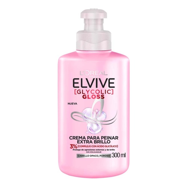 Crema Para Peinar Elvive Glycolic Gloss 300 Ml - Image 2