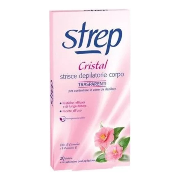 Bandas Depilatorias Faciales Crystal Strep