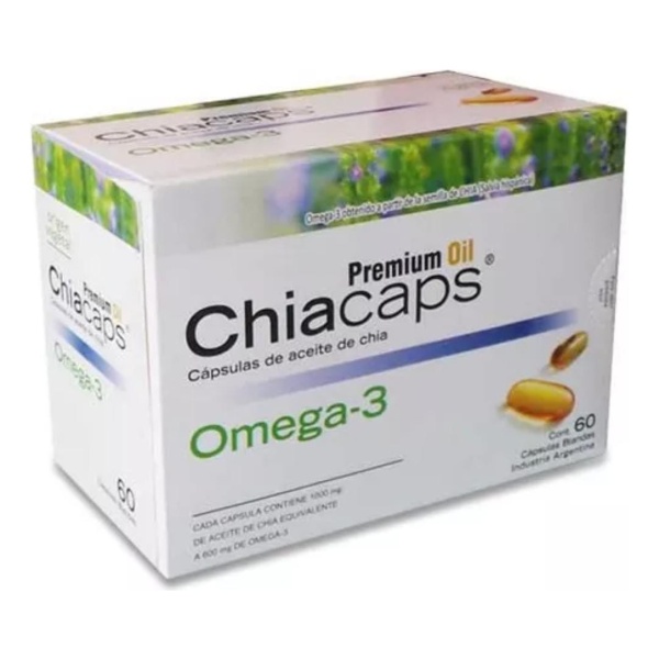 Aceite De Chia Premium Chiacaps 60 Cápsulas 1000mg