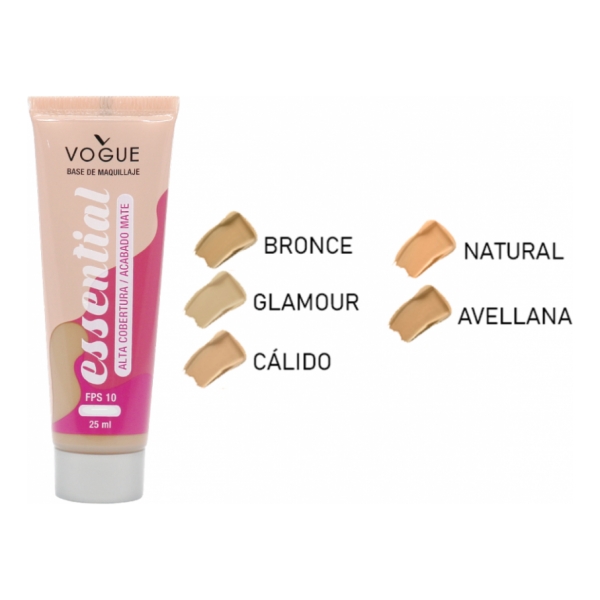 Base Essential 25ml Natural Vogue( Varios Colores Consultar) - Imagen 2