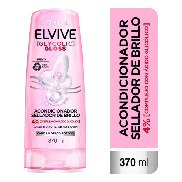 Acondicionador Elvive Glycolic Gloss 370 Ml