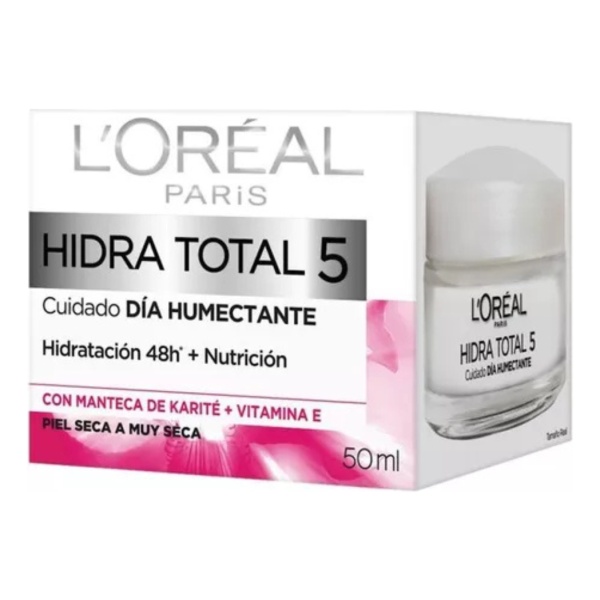 Crema Humectante Día L Oréal Paris Hidra Total 5 X 50ml