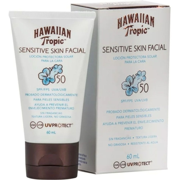 Protector Solar Hawaiian Tropic Loción Facial Fps50 60ml