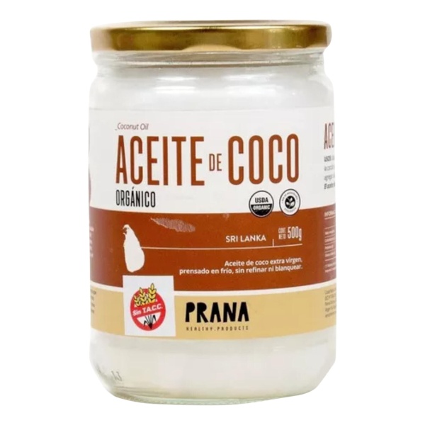 Aceite De Coco Prana Extra Virgen Comestible 500gr