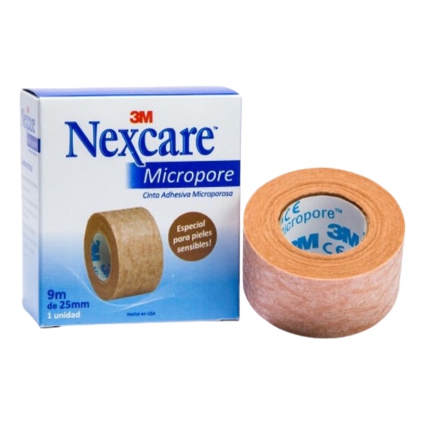 3m Nexcare Micropore Cinta Leuco Color Piel 2,5 Cm X 9 Mt