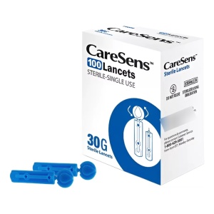 Lancetas Para Glucometro Caresens 30g Por 100 Unidades