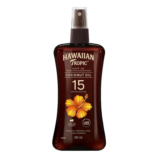 Hawaiian Tropic Aceite Bronceador Fps 15 - 240ml Spray - Imagen 2