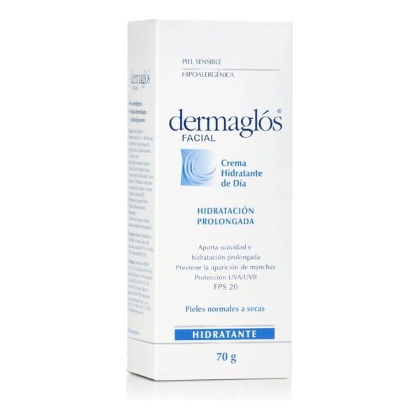 Crema Facial Hidratante Dermaglós Día Fps 20 X 70g - Imagen 2