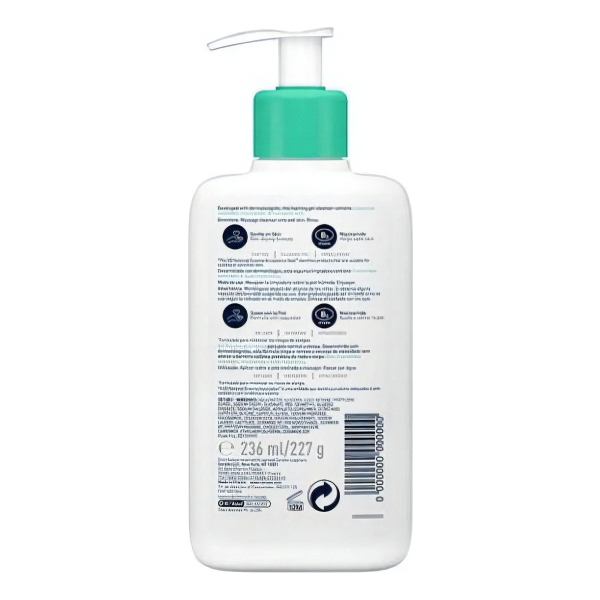Cerave Gel Facial Limpiador Espumoso X236ml Sangar - Imagen 2