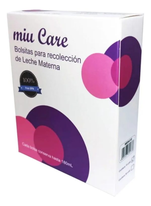 Miu Care Bolsas Para Recolección De Leche Materna 15 Un - Imagen 3