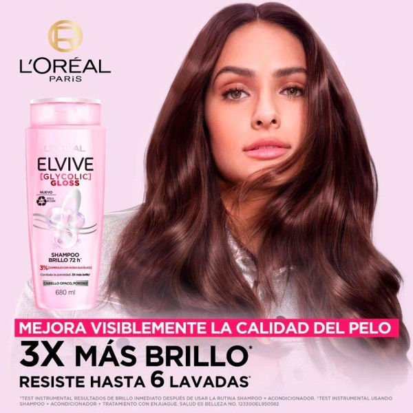 Shampoo Elvive Glycolic Gloss 370 Ml - Imagen 5