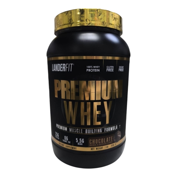 Suplemento Proteína Premium Whey Protein 2lbs Landerfit Usa - Imagen 2