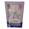Kit Abrigo Infantil Bolsa Agua Caliente + Antifaz Unicornio