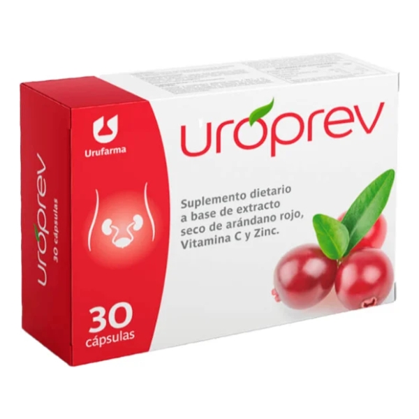 Uroprev X 30 Capsulas | Arándano Rojo + Vitamina C + Zinc