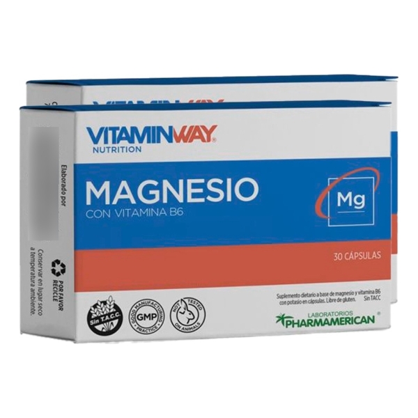 Suplemento En Cápsula Vitamin Way Vitaminway Nutrition Magnesio 2 Packs De 30 Un
