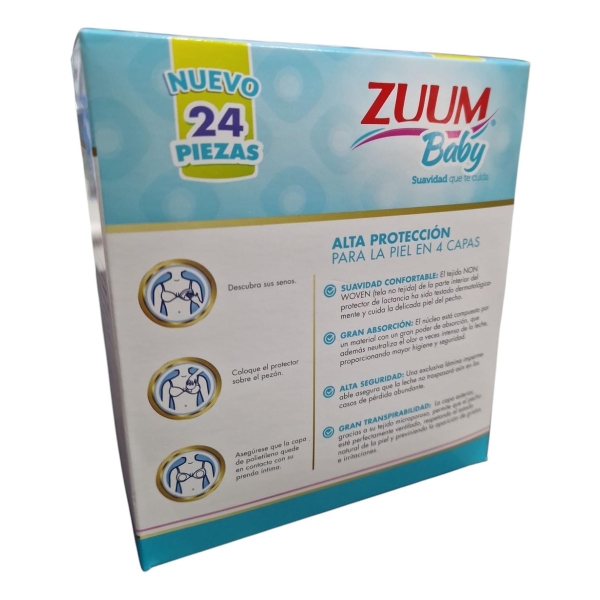 Zuum Baby Protector De Lactancia 24 Piezas - Imagen 2