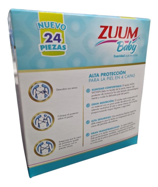 Zuum Baby Protector De Lactancia 24 Piezas - Imagen 2