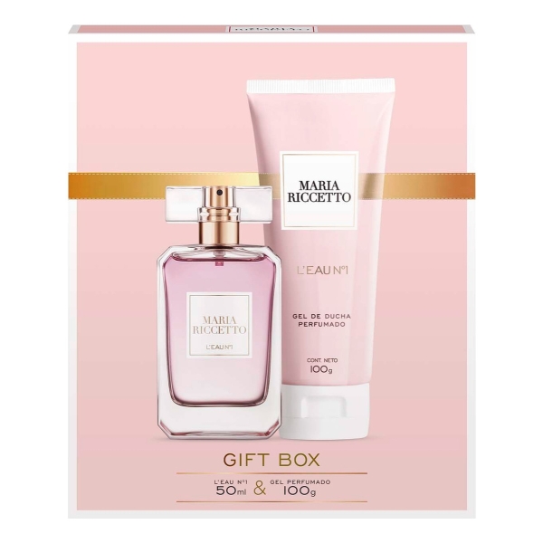 Perfume Maria Riccetto L'eau Nro. 1 Edt 50ml+gel De Ducha - Imagen 2