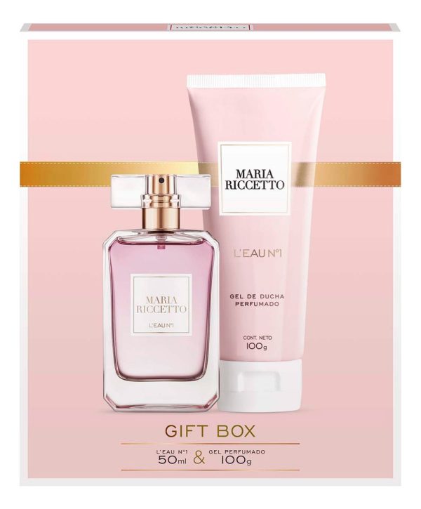 Perfume Maria Riccetto L'eau Nro. 1 Edt 50ml+gel De Ducha - Imagen 2