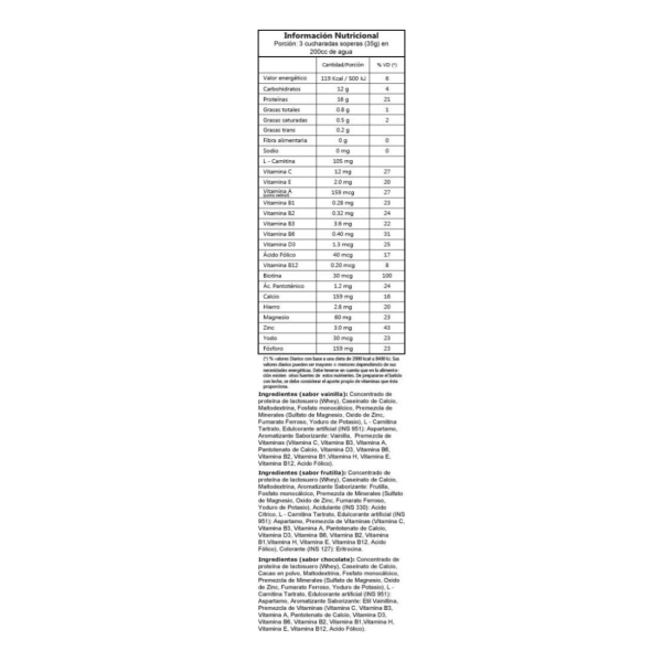 Whey Protein Sylab 800g Frutilla - Imagen 3