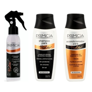 Primicia Pack Rulos Shampoo + Acondicionador + Activador