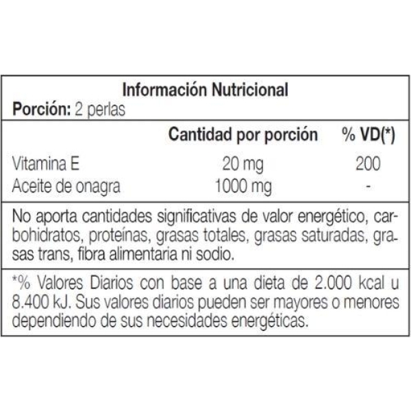 Aceite De Onagra + Vitamina E Ana Maria Lajusticia X 80 Cap Sabor Sin Sabor - Imagen 2
