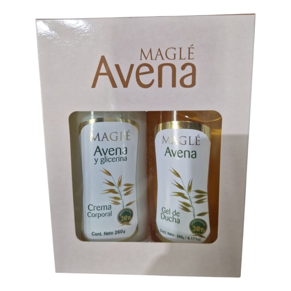 Kit Magle Avena Y Glicerina Crema Corporal + Gel Ducha