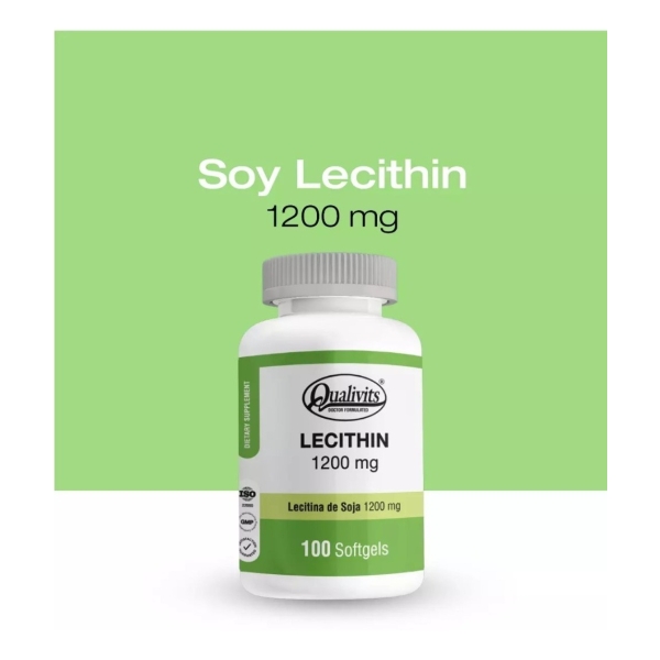Qualivits Lecithin 1200mg 100 Cápsulas Blandas Sabor Natural - Imagen 3