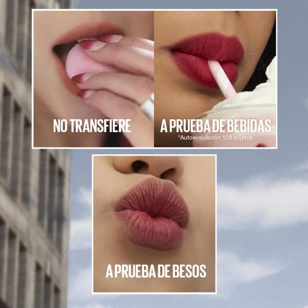 Labial Líquido Maybelline Super Sray Teddy Tint Mate - Imagen 10