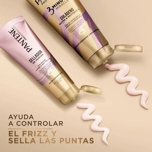 Pantene 3 Minute Miracle Colágeno Acondicionador 170ml - Imagen 3