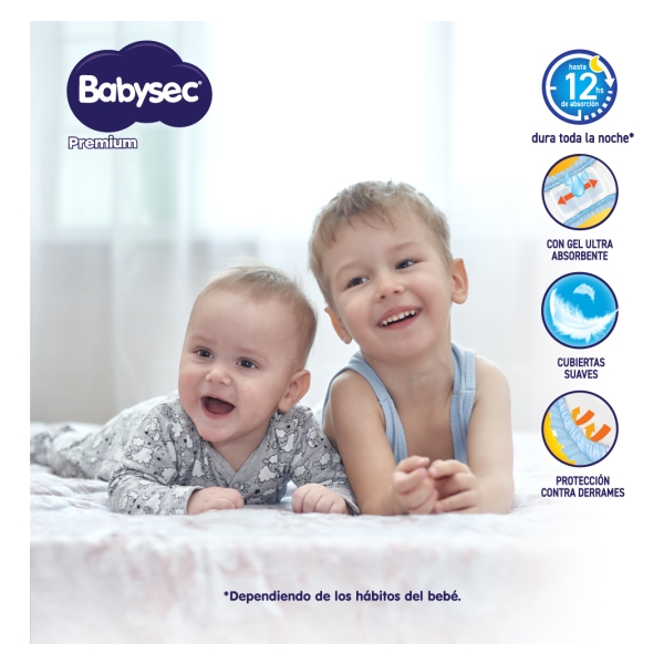 Pañales Babysec Premium M 136 Unidades - Imagen 2
