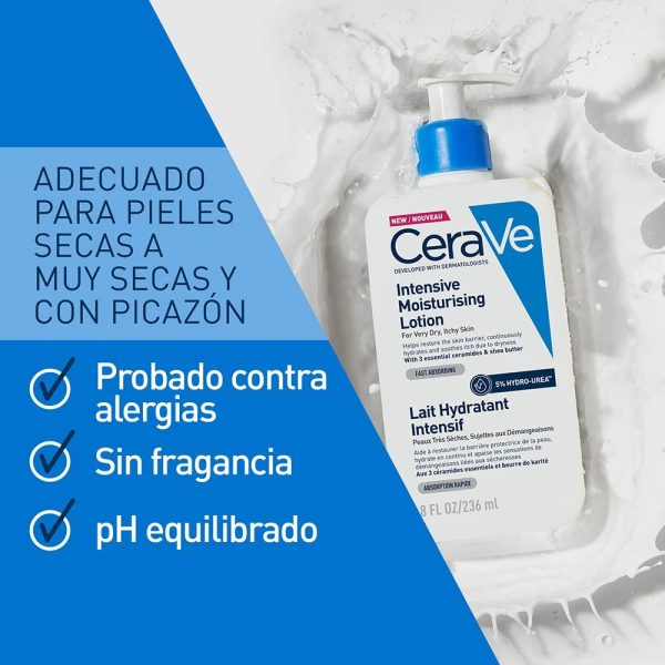 Loción Cerave Hidratante Intensa 236 Ml Uso Diario - Imagen 3