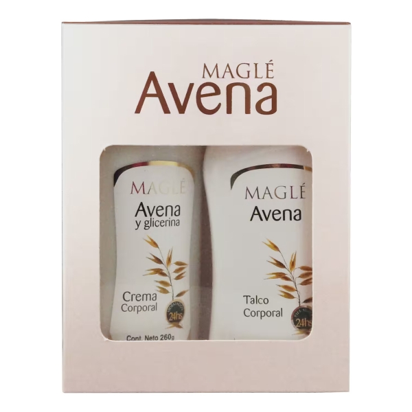Kit Magle Avena Y Glicerina Crema Corporal + Talco