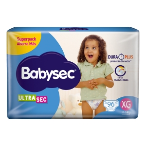 Babysec Ultra De 11 A 14kg Talle Xg Con 96 Unidades