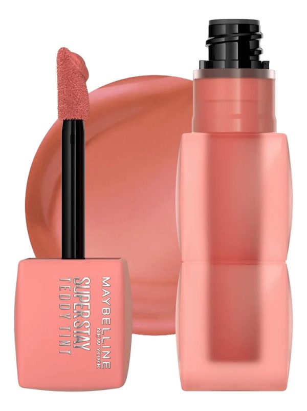 Labial Líquido Maybelline Super Sray Teddy Tint Mate Color N10 Current Mood - Imagen 2