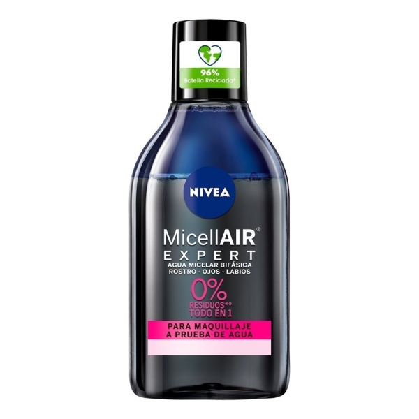 Agua Micelar Bifásica Nivea Micellair Black Expert 400 Ml