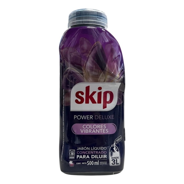 Jabon Liquido Concentrado Skip Power Deluxe 500ml Rinde 3l